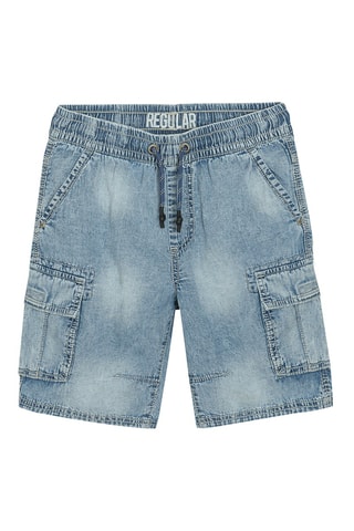Short en jean Bleu