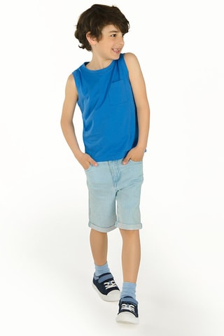 Short en jean Bleu clair