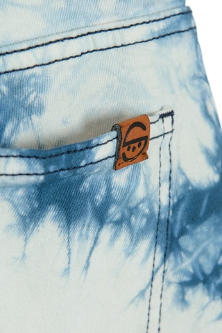 Short en jean tie and dye Bleu