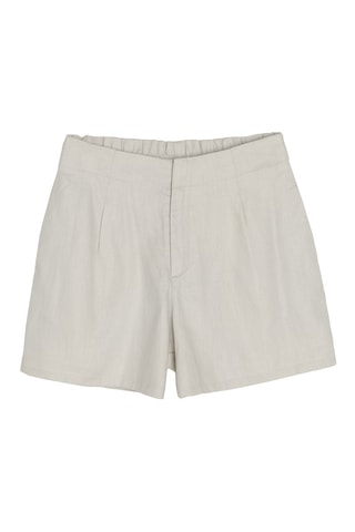 Short en lin Beige