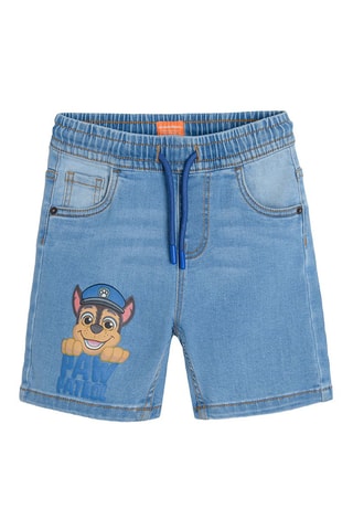 Bermuda en jean Chase et Ruben Pat' Patrouille Bleu marine