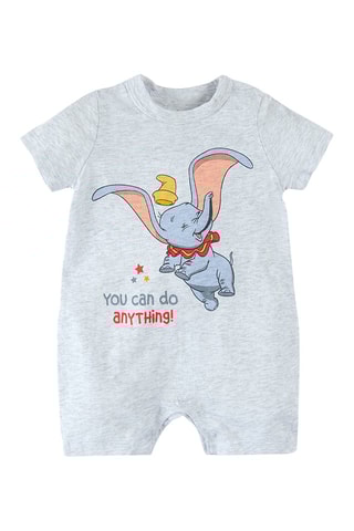 2 combinaisons Dumbo Disney Blanc et gris clair chiné