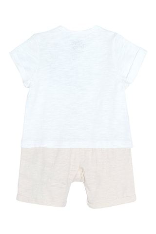 T-shirt et short Panpan Bambi Disney Gris clair chiné et beige chiné