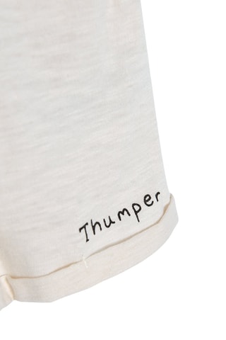 T-shirt et short Panpan Bambi Disney Gris clair chiné et beige chiné