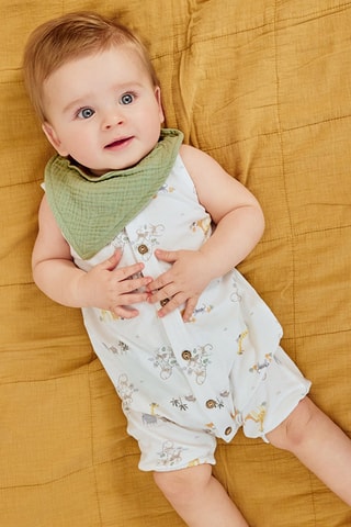 Ensemble 4 pièces Blanc, jaune et vert