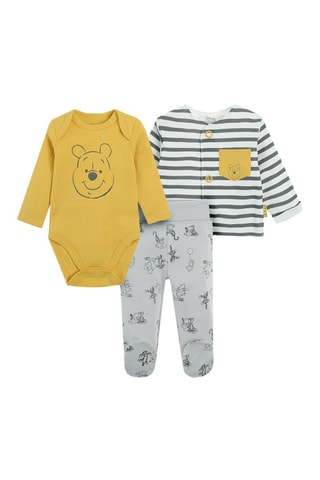 Ensemble 3 pièces Tigrou et Winnie Winnie l’Ourson Disney Moutarde et bleu clair