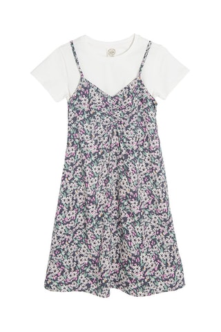 T-shirt et robe Blanc et anthracite