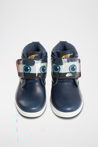 Boots en cuir Flash McQueen Cars Disney Pixar - Bleu marine