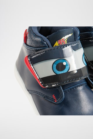 Boots en cuir Flash McQueen Cars Disney Pixar - Bleu marine