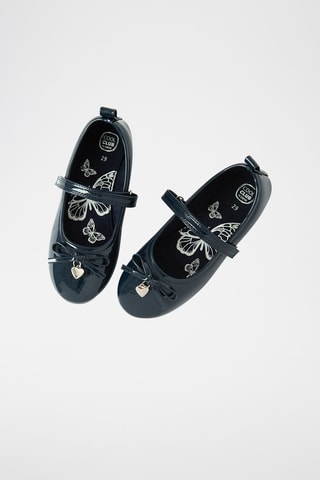 Ballerines vernies - Bleu marine