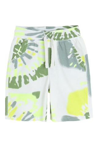Short tie and dye - Blanc et kaki