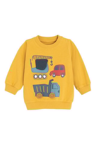 Sweat - Jaune et bleu cobalt