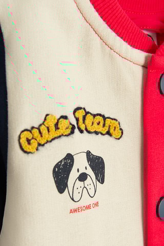 Sweat - Rouge et écru