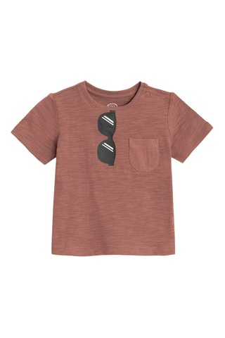 T-shirt - Marron et noir