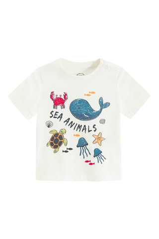 3 t-shirts - Blanc et vert citron