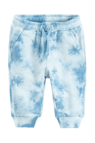 Jogging tie and dye - Blanc et bleu clair