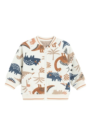 Sweat réversible - Beige et bleu marine