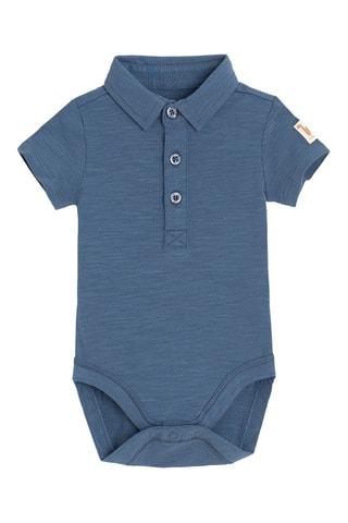 2 bodys - Bleu marine chiné et vert