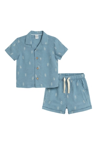 Chemise et short - Bleu clair