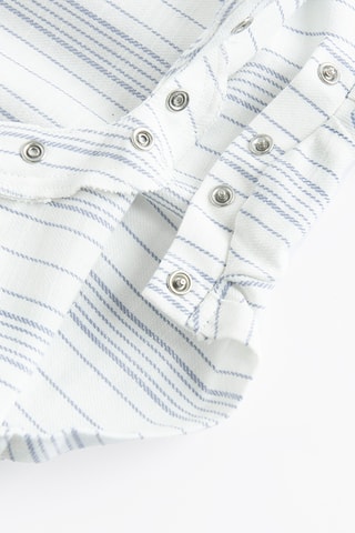 Body et salopette - Bleu et blanc