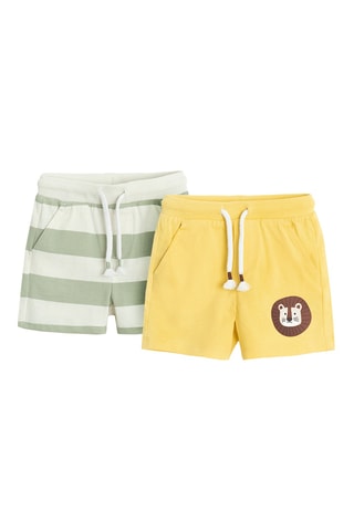 2 shorts - Jaune et vert