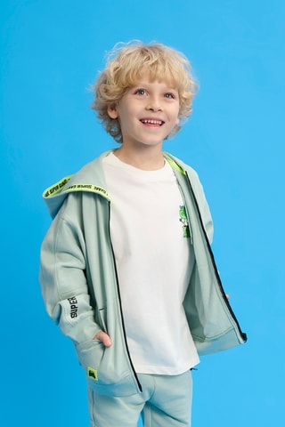 Sweat à capuche - Vert d’eau