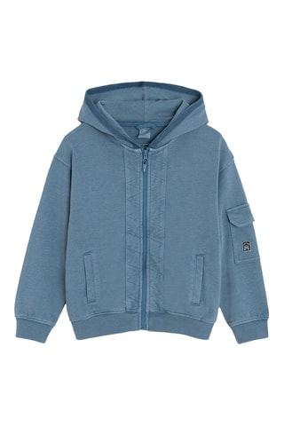 Sweat à capuche - Indigo