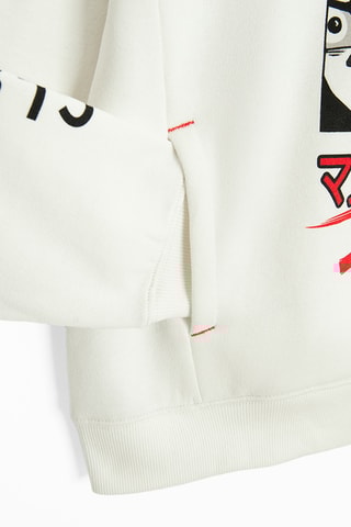 Sweat à capuche - Blanc