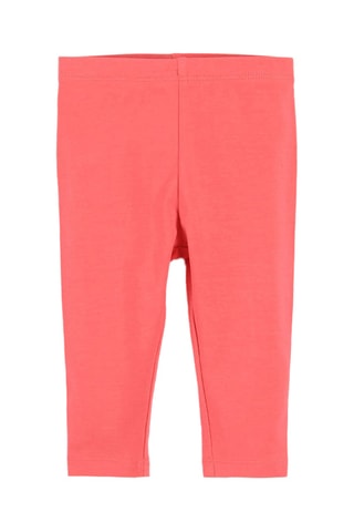 3 leggings - Rose et corail