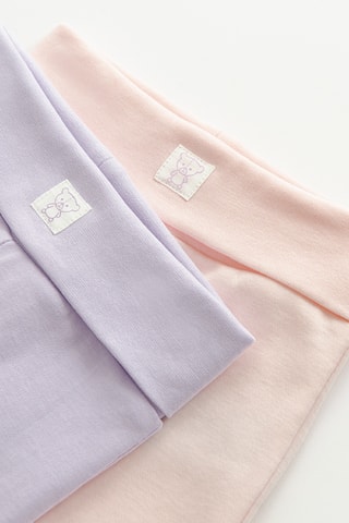 2 pantalons - Saumon et mauve