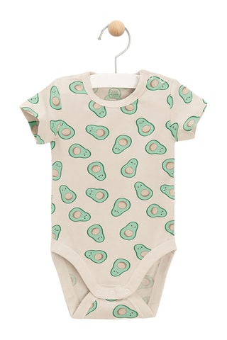 4 bodys - Beige et vert