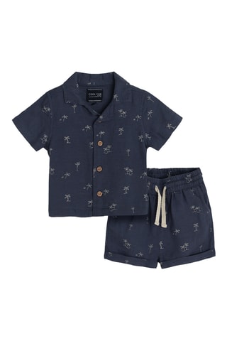 Chemise et short - Bleu marine