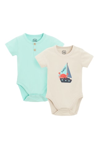 2 bodys - Ciel et Ecru