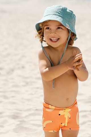 Short de bain - Orange