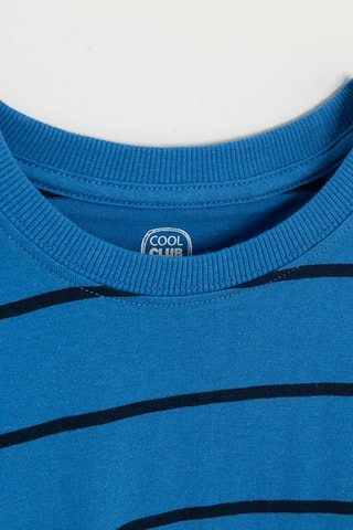 T-shirt - Bleu cobalt et noir