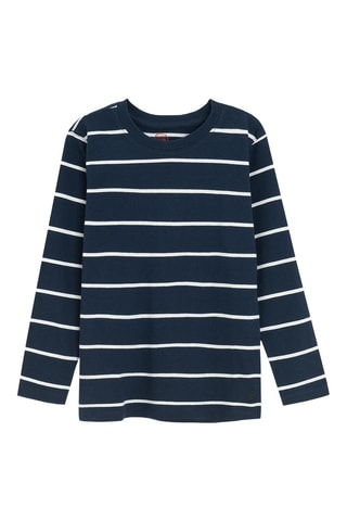 T-shirt - Bleu marine et blanc