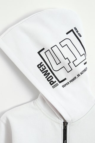 Sweat à capuche - Blanc