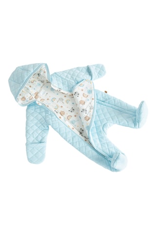 Combipilote à capuche - Bleu clair