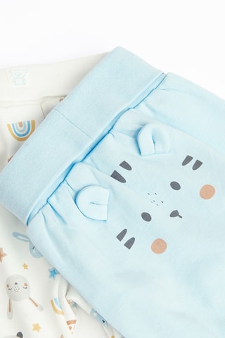 2 pantalons - Bleu clair