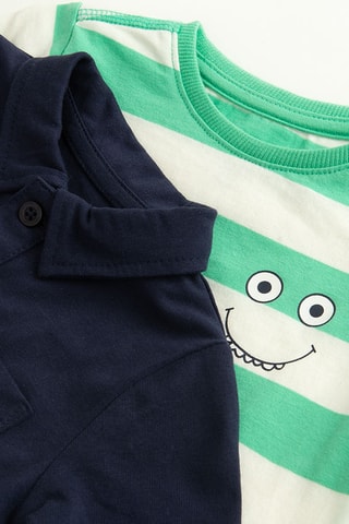 T-shirt et polo - Vert et bleu marine