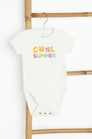 4 bodys - Camel, blanc et ciel