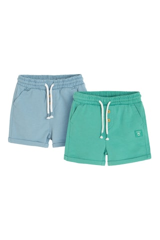 2 shorts - Ciel et turquoise