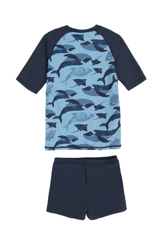 T-shirt et short de bain - Bleu marine
