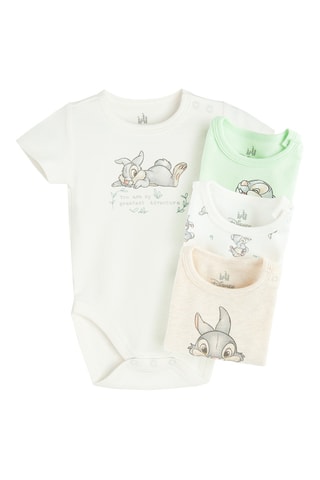 4 bodys - Blanc et vert d’eau