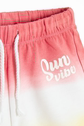 Short dip and dye - Corail et jaune