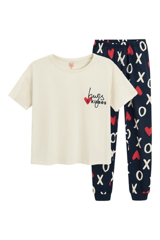 Pyjama - Beige et noir