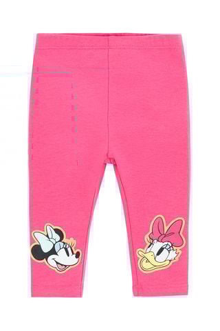 2 leggings Minnie et Daisy Disney - Blanc et fuchsia