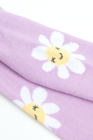 2 paires de collants - Violet et blanc