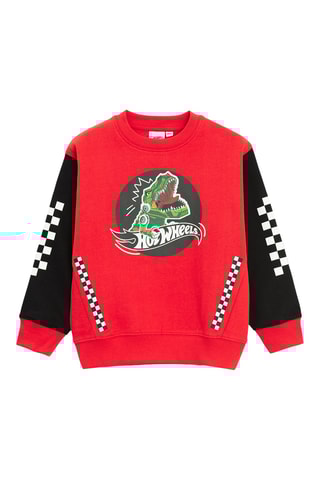 Sweat T-Rex Hot Wheels - Rouge