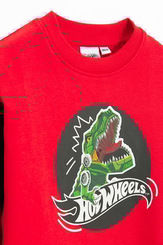 Sweat T-Rex Hot Wheels - Rouge